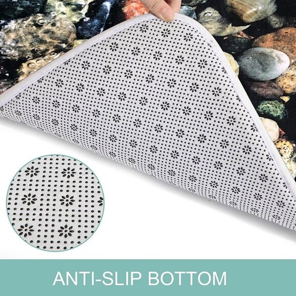 NEW Bathroom Rug,Non Slip Soft Absorbent,Memory Foam Bath Mat 71 inches X 24" - Picture 2 of 7